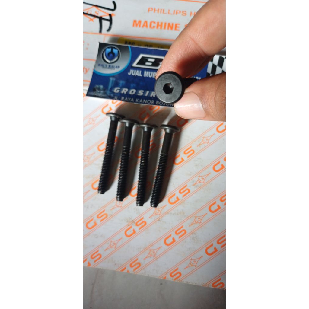 baut jcbc 6x50 baut speker baut 10 panjang 6cm kunci L