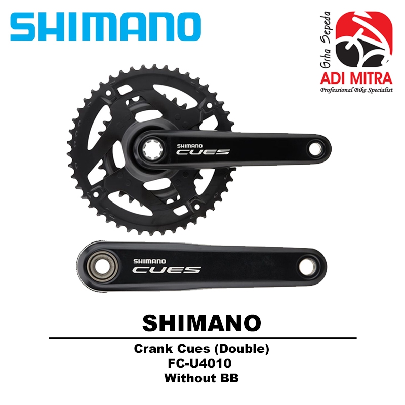 Shimano Cues FC-U4010 36/22T Double Crank Sepeda Tanpa BB | Sprocket Gir depan | cranckset gear