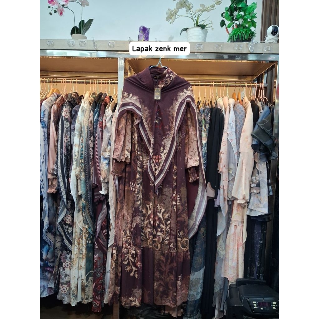 Alya syar'i set gamis full ceruty series adha& leshia series