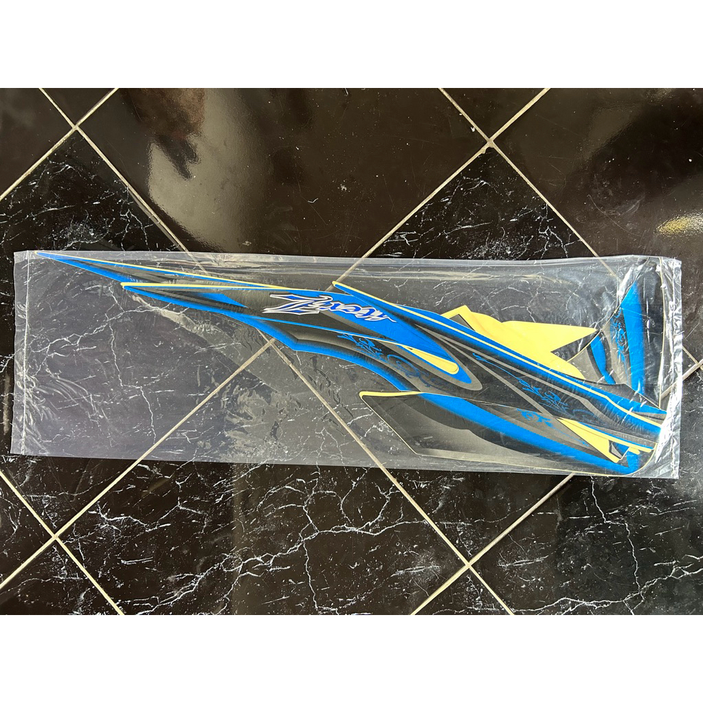 STRIPING STIKER JUPITER Z NEW ROBOT 2010 BIRU HITAM