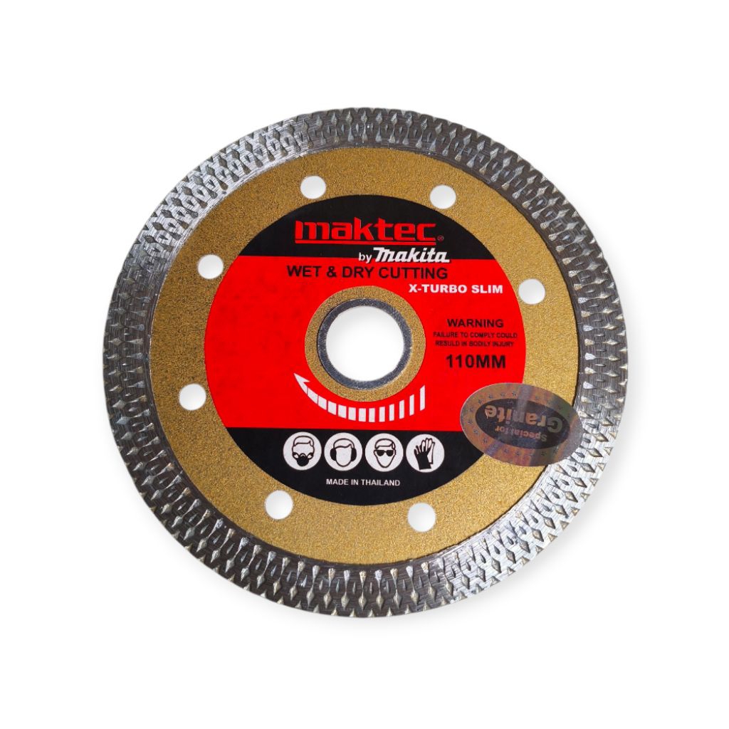 Mata Gerinda Makita Diamond Blade Slim X Turbo Mata Gerinda Potong Granit Marmer Batu