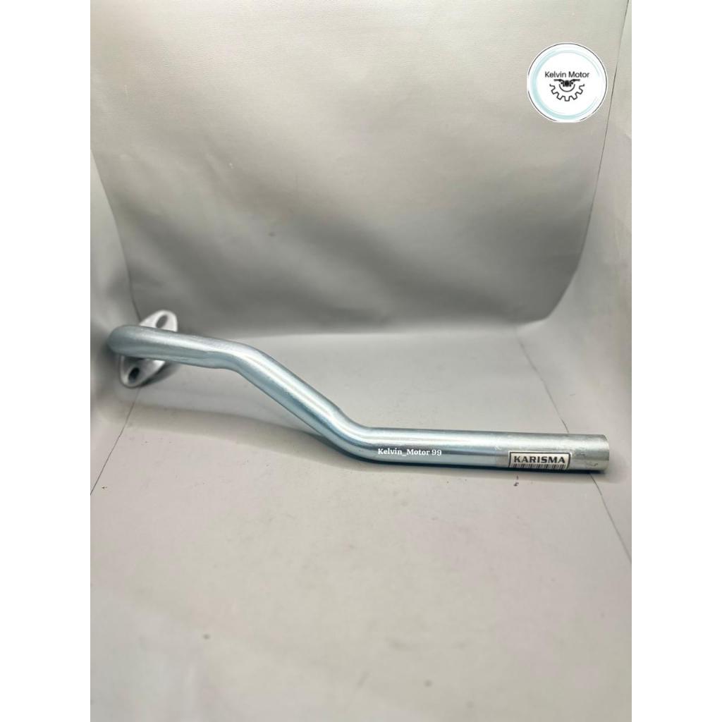 Leher Knalpot Karisma Supra X 125 Old Stainles Besi Chrome Diameter 22mm Tebal 2mm Panjang 44cm Berk