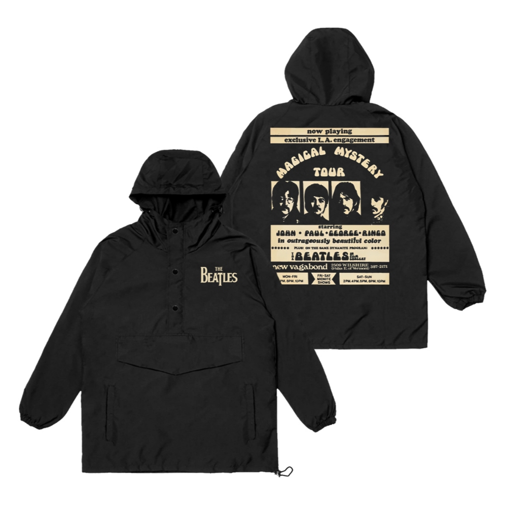 Dayshirt Jacket Cougle The Beatles Magical Mystery Jacket Parasut Hitam Unisex