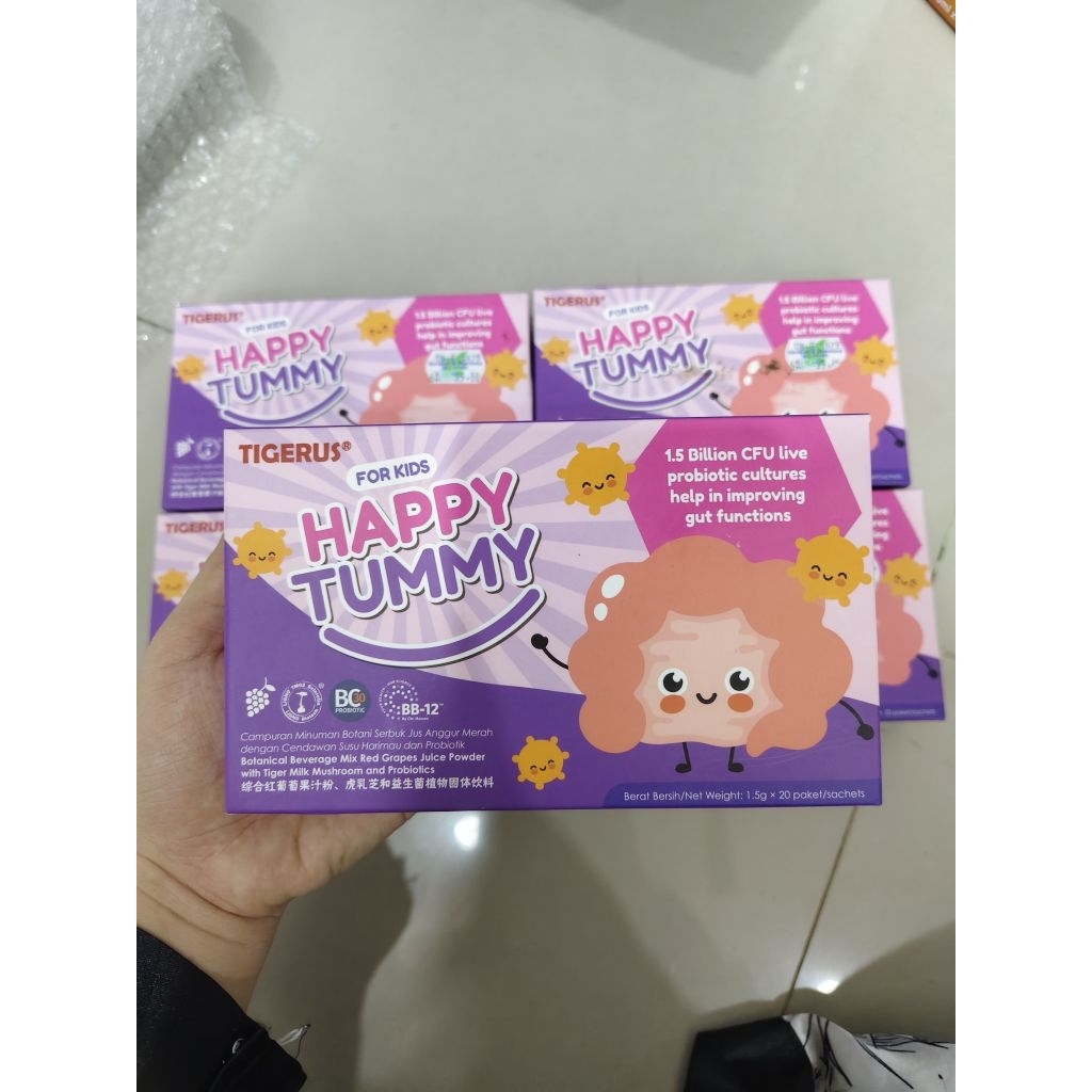 PROBIOTIC ANAK HAPPY TUMMY TIGERUS ORIGINAL MALAYSIA READY STOCJ