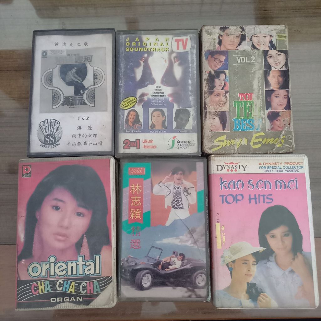 Kaset Pita Top Asia / Cassette Tape Top Asia / Lagu Lawas dan Antik / Lagu Mandarin / Lagu Jepang