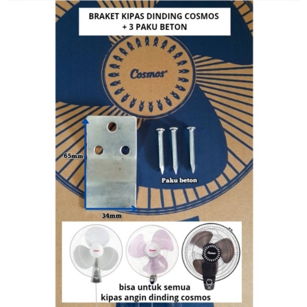 Braket Kipas Dinding Cosmos Original Hanger Kipas Gantungan Kipas Cantelan Kipas