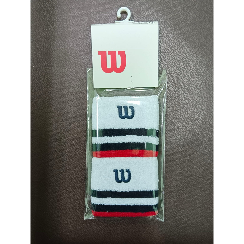 Wrist band tenis padel Wilson wrist band tennis 1 pasang