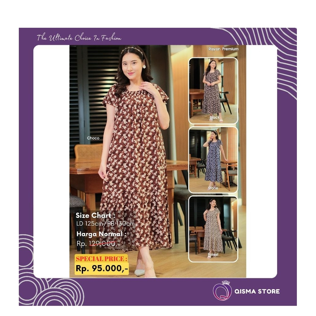 BEST PRICE || GRACE HOMEDRESS BY BELVA || QISMASTORE