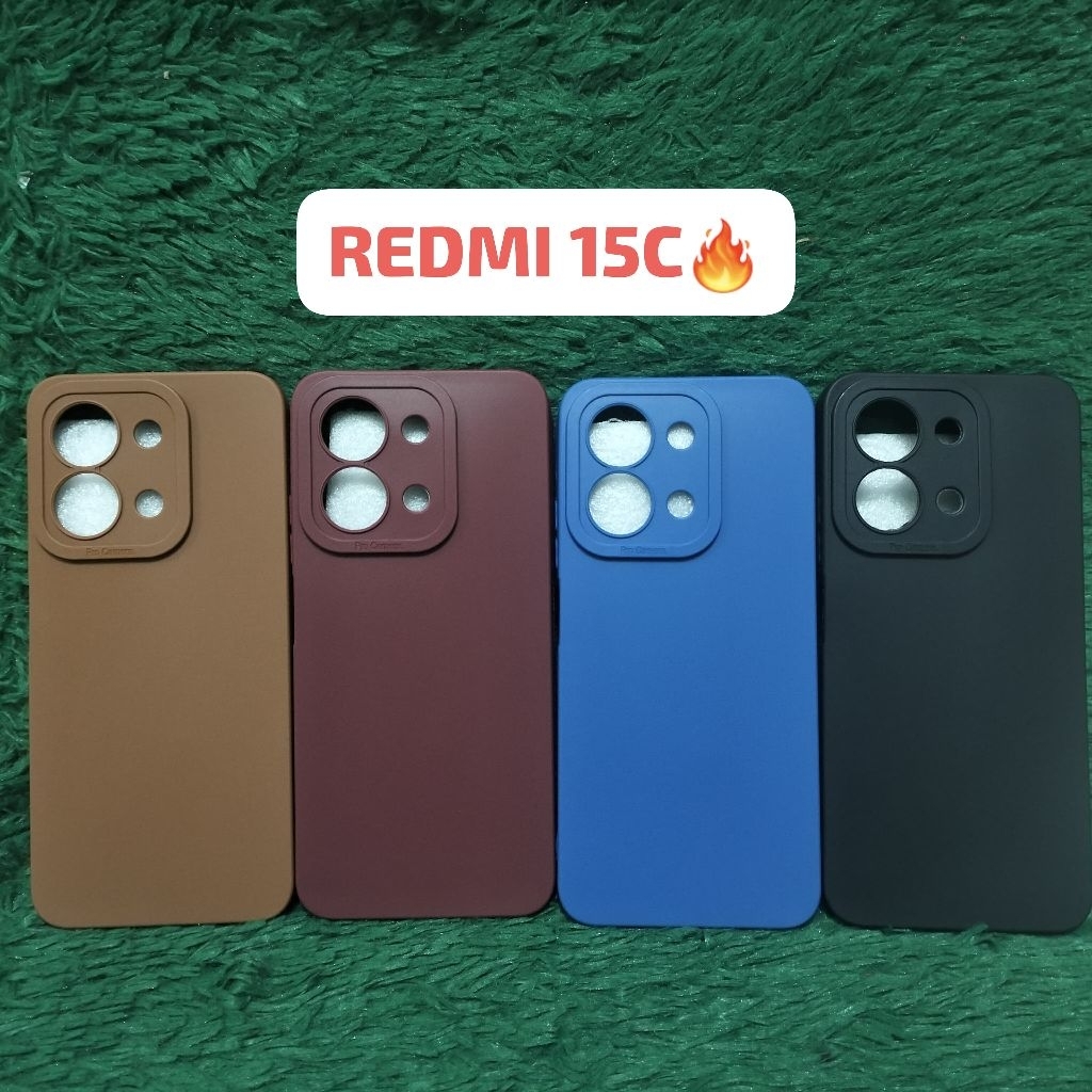 Casing REDMI 15C Procamera Case Macaron