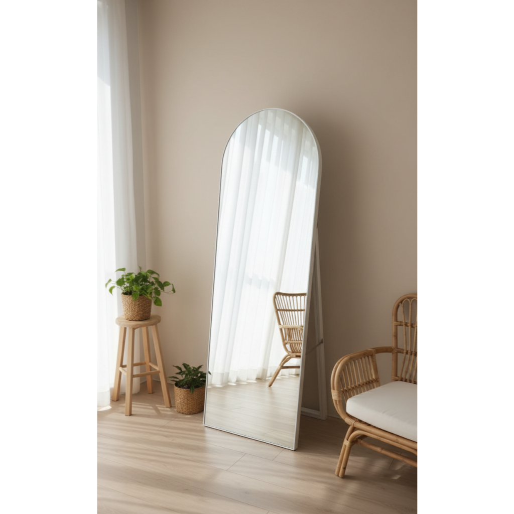 Standing Mirror Arch  Aluminium Frame / Cermin Full Body /CERMIN STANDING MIRROR DEKORASI RUMAH CERM