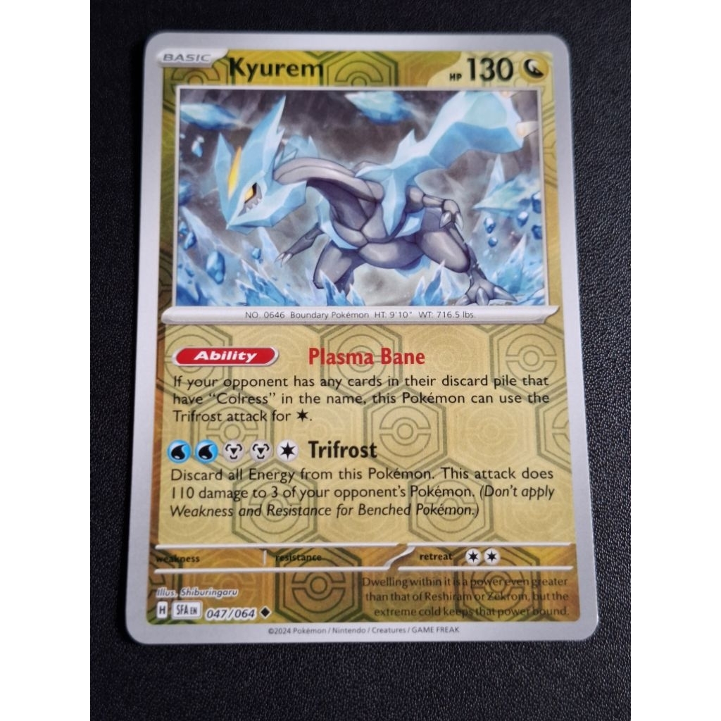 kartu pokemon original holo reverse Kyurem SFA 047/064