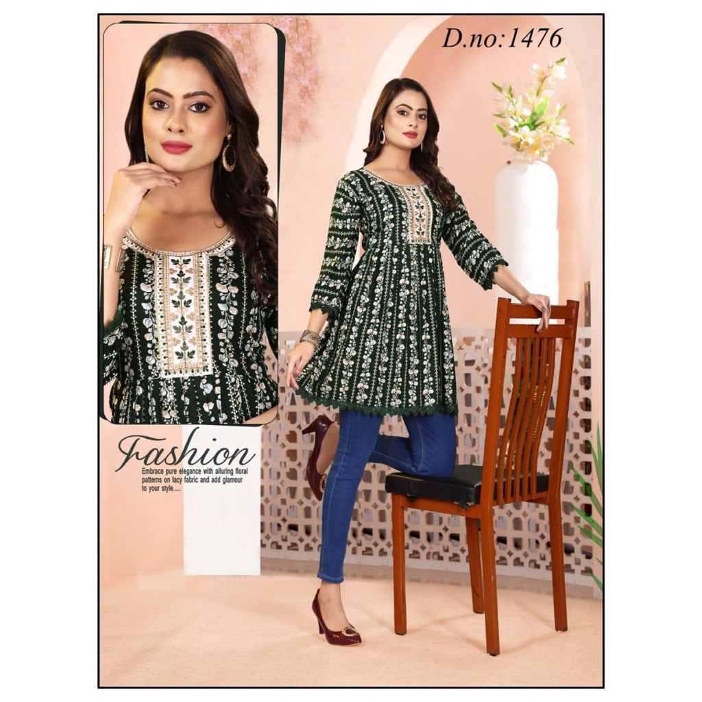 Atasan Baju india wanita katun dingin Short kurti terbaru premium jumbo                             