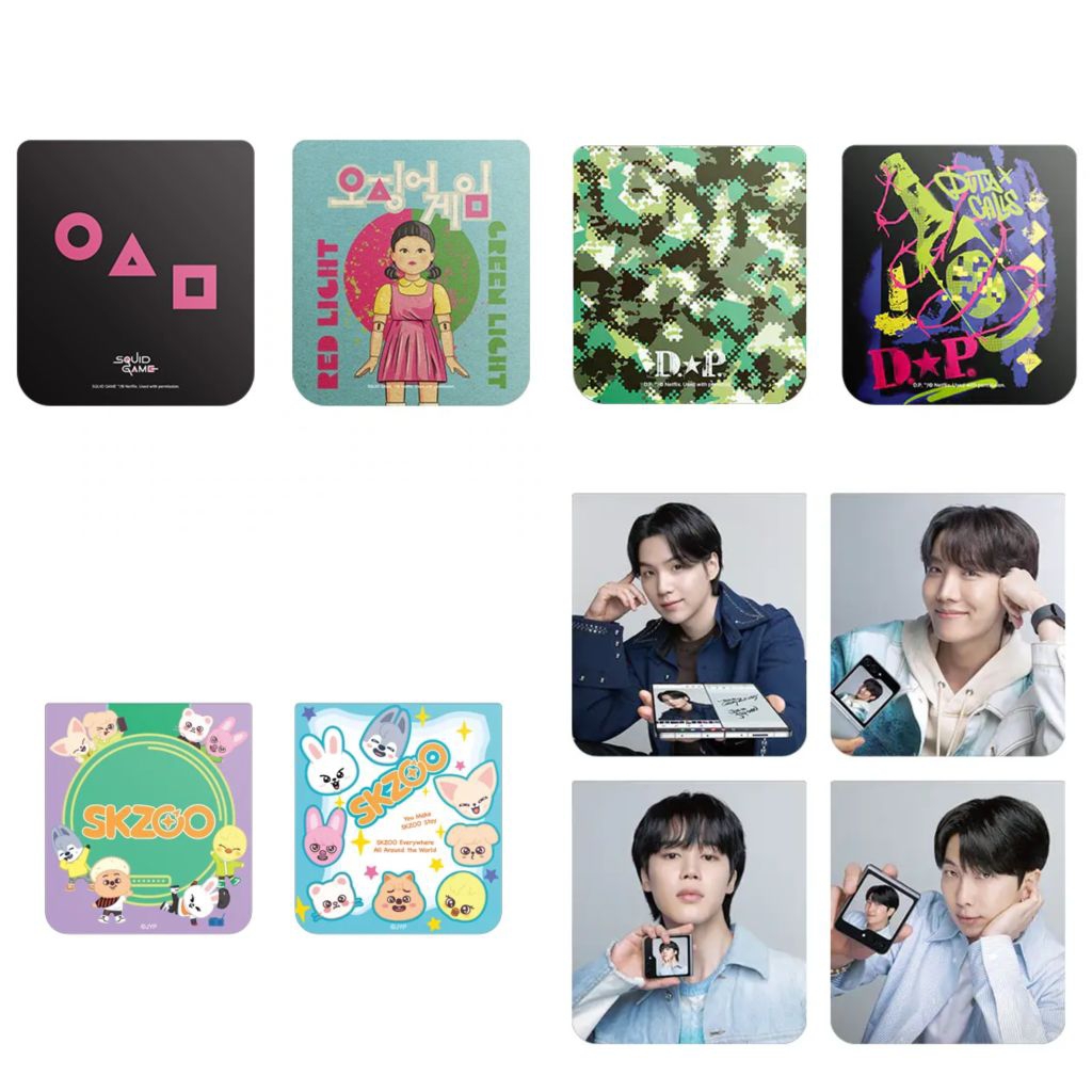 Samsung Flipsuit Card Z Flip 5 6 BTS SKZOO Squid Game Kartu