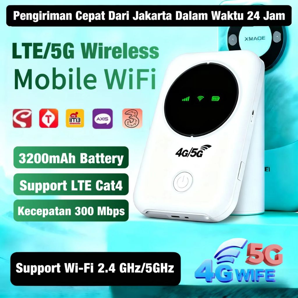 WiFi Portable 4g all operator 3200mah Modem Mifi Wifi Unlock All Operator 300Mbps