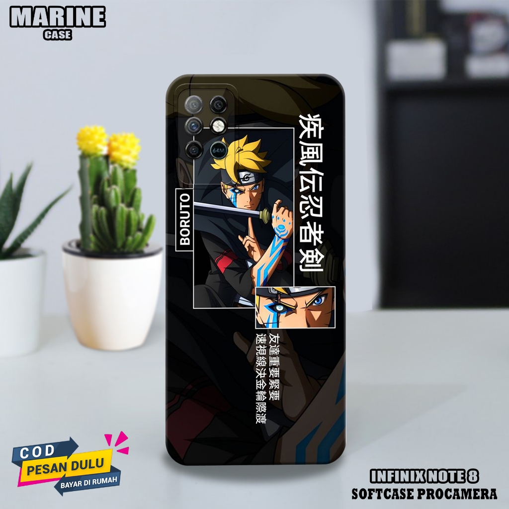 case infinix note 8 ( anime naruto ) infinix note 8 hp - casing hp  - case hp - case terbaru - case 