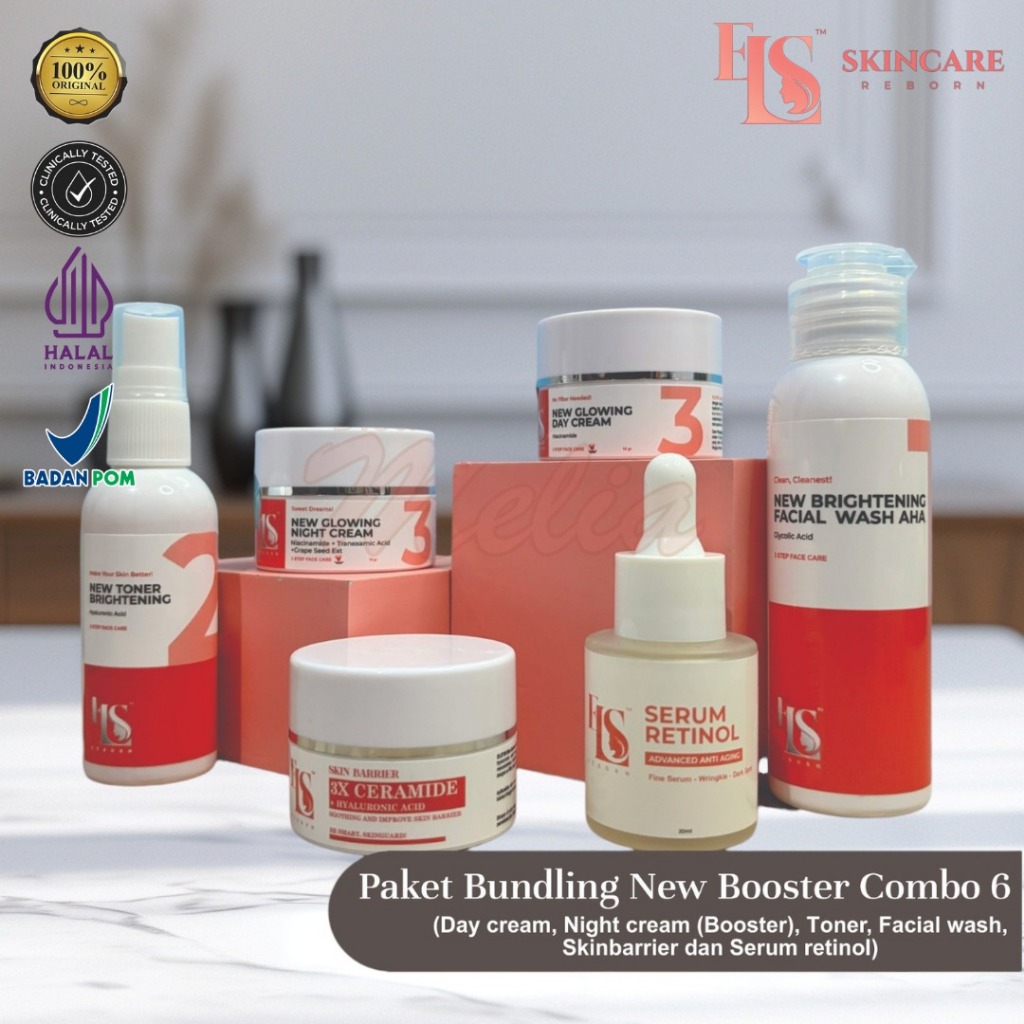 DLC - LS Skincare Paket Bundling Booster combo skin barrier dan Serum retinol
