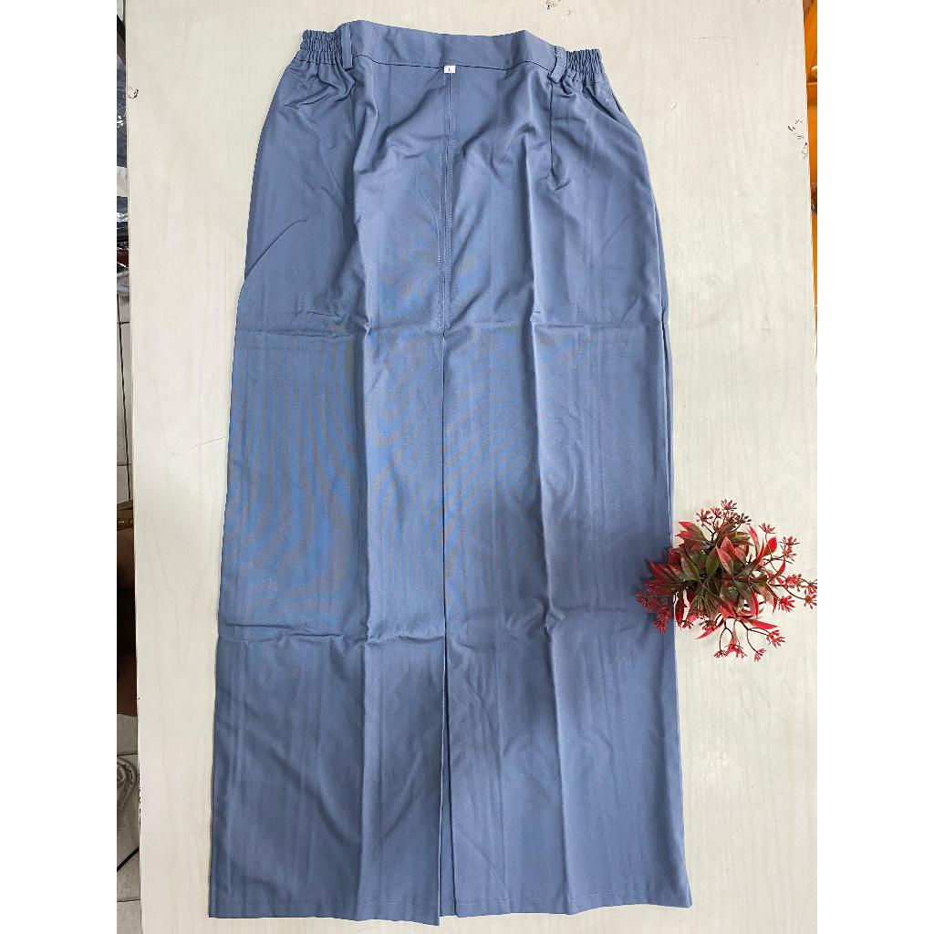 ROK PANJANG ABU BAHAN FAMATEX UNTUK ANAK SMA