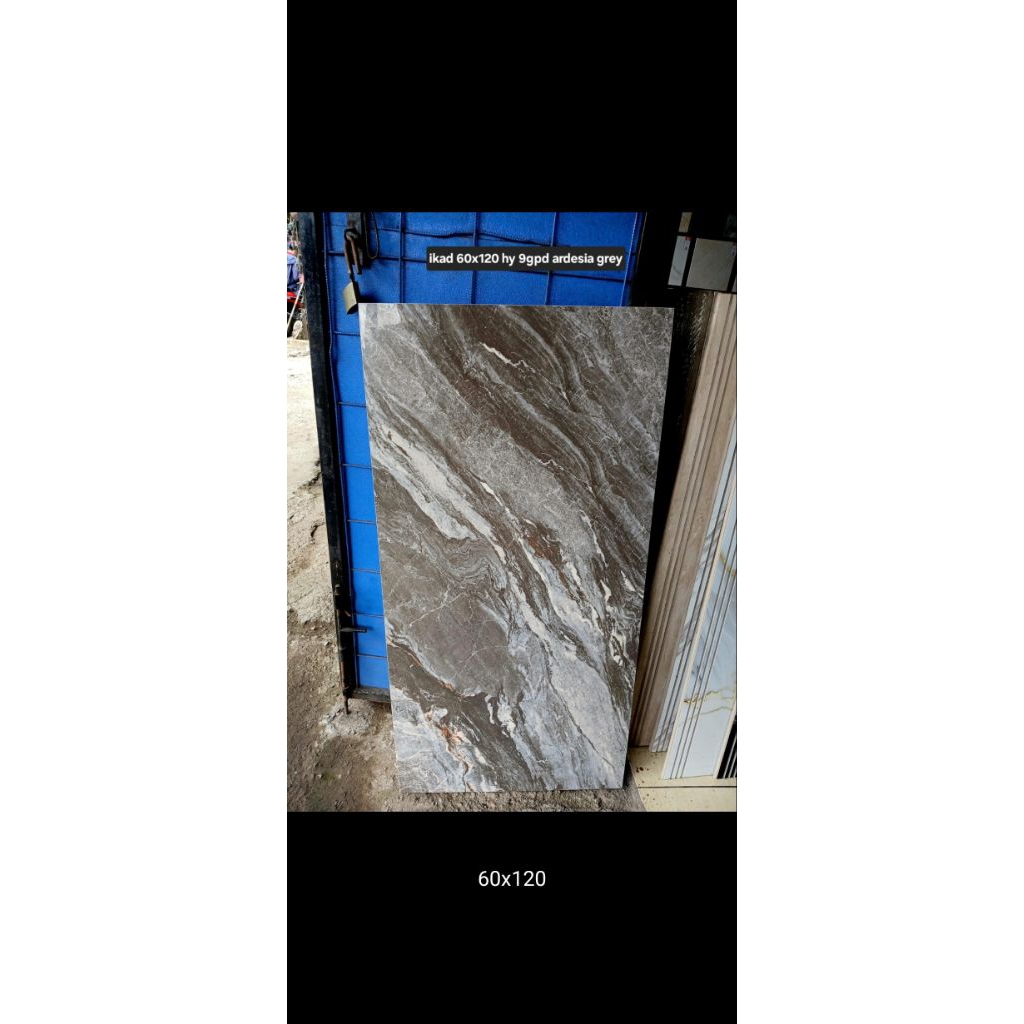 GRANIT LANTAI UKURAN 60x120 RAVENA NERO