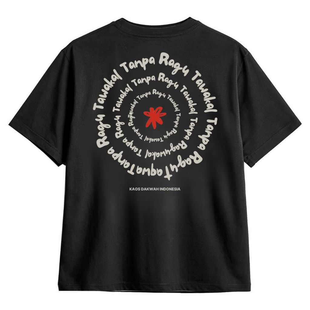 Kaos Dakwah Islami Baju Distro Muslim Santri Tema Tawakal Tanpa Ragu - Kaos Dakwah Indonesia