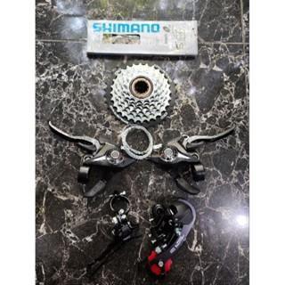 Groupset Shimano 7 Speed Tourney TX35 TY300 3 X 7 Speed Ulir Drat Freewheel MTB Roadbike Sepeda Lipa