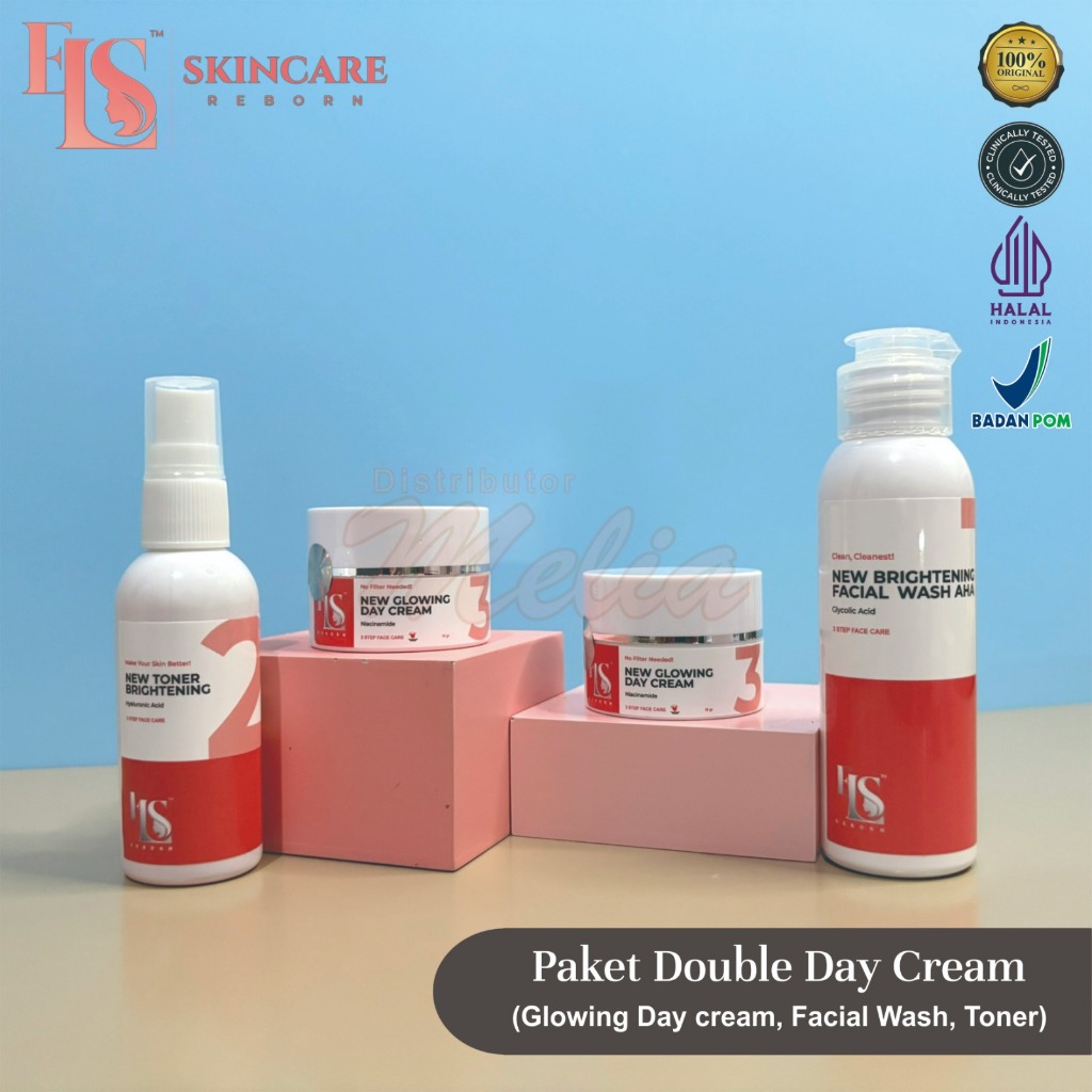 DLC - LS Skincare Paket Double Day Cream Mencerahkan