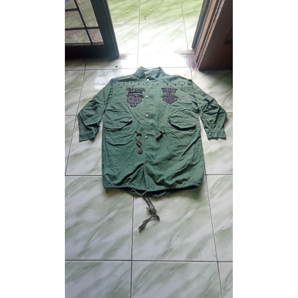 Jaket Parka Army Military Scooter Vespa