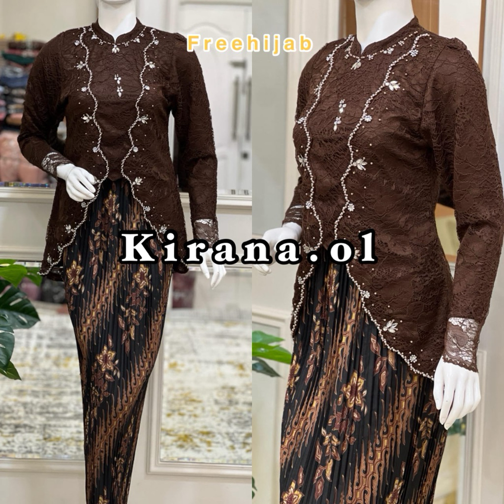 (FREE HIJAB) KIRANAOL - KEBAYA PAYET MODERN - BAJU KEBAYA MODERN - KEBAYA PESTA - KEBAYA MALAYSIA - 