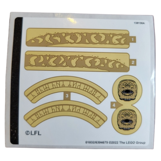 Lego Parts - 75326stk01 - Sticker Sheet for Set 75326 - (01832/6394675)