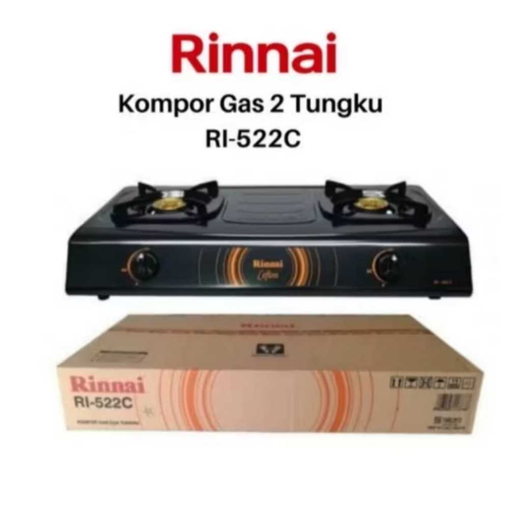 Aff5 - KOMPOR GAS RINNAI RI-522C / RI 522 C / RI522C [2 TUNGKU]