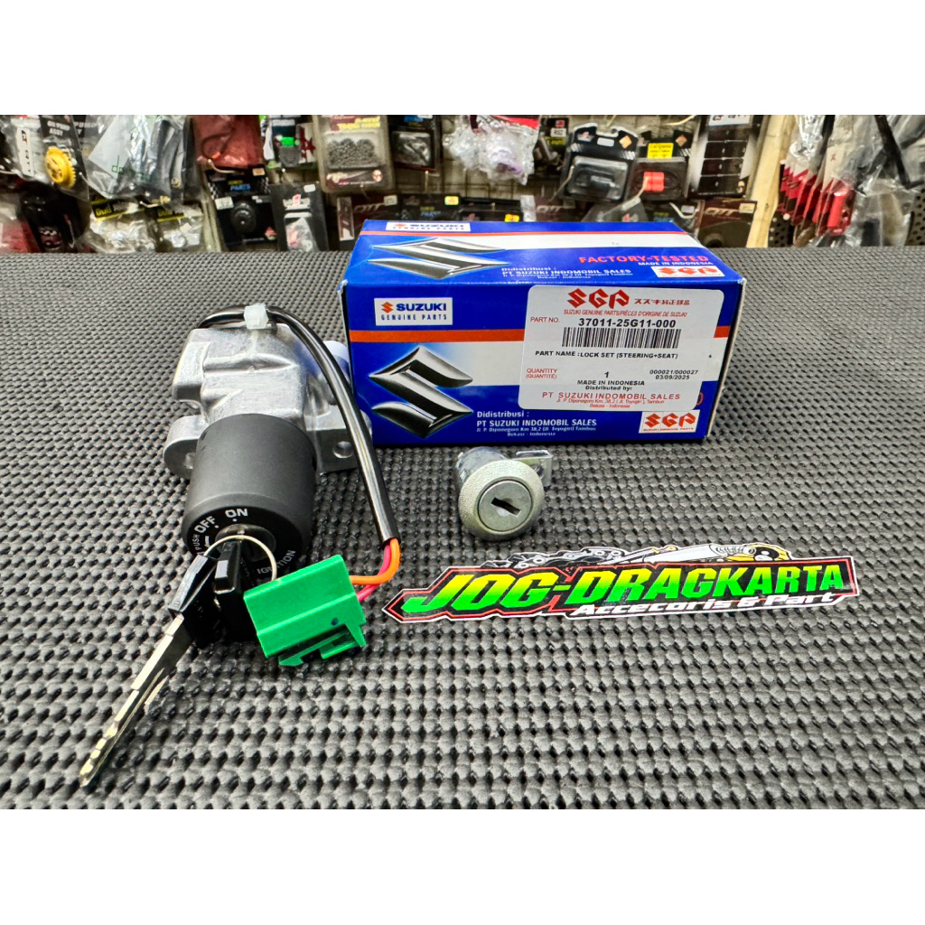 KUNCI KONCI KONTAK SET PLUS KUNCI JOK SATRIA FU 150 THAILAND OLD BARONG 2004-2013 ASLI ORIGINAL SUZU