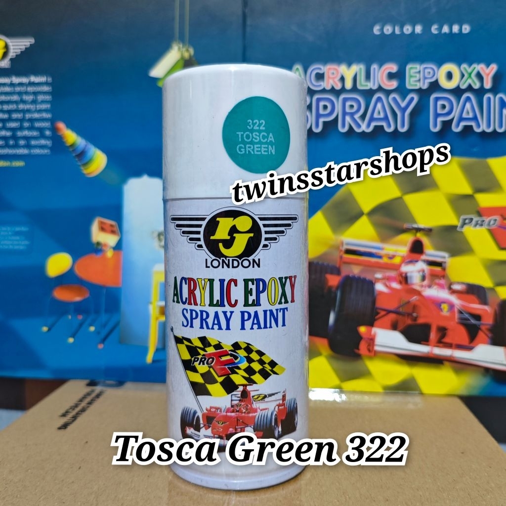 Pilok Pilox Pylox Cat Rj Tosca Green 322 Hijau Toska Glossy Mengkilap London Spray Paint 150cc