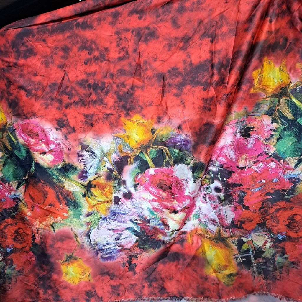 kain silk armany luxury - kain satin silk premium - kain silk motif - kain silk luxury [pj02]