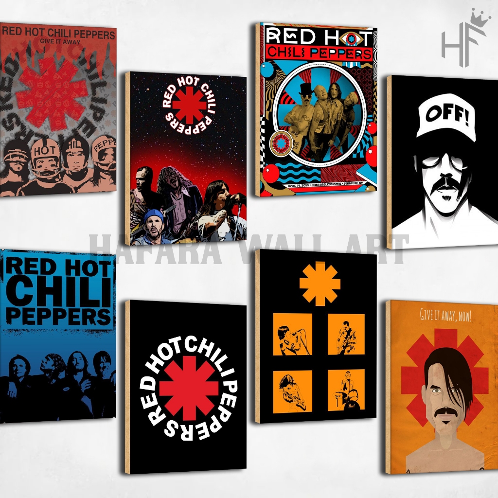 Hiasan Dinding Kamar Band Vintage Musik Rock Red Hot Chili Peppers Ukuran 15X20 cm [HF89] Poster Kay