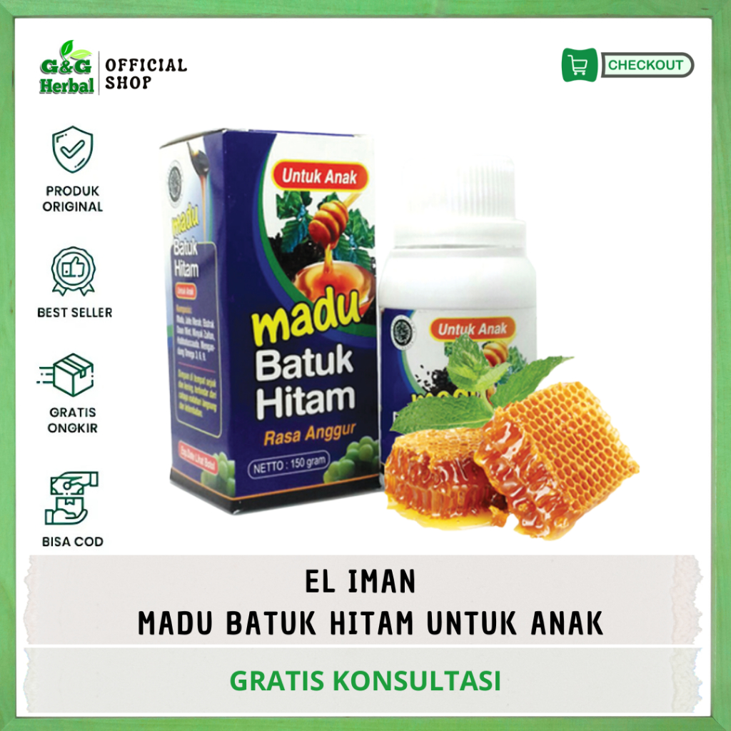 Madu Batuk Anak Rasa Anggur-Madu Batuk hitam El Iman-Madu Anak