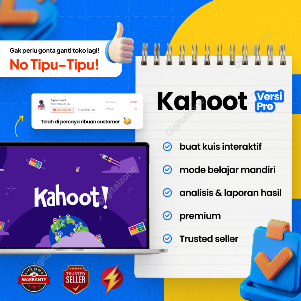 Kahoot Premium Pro Plus Bergaransi