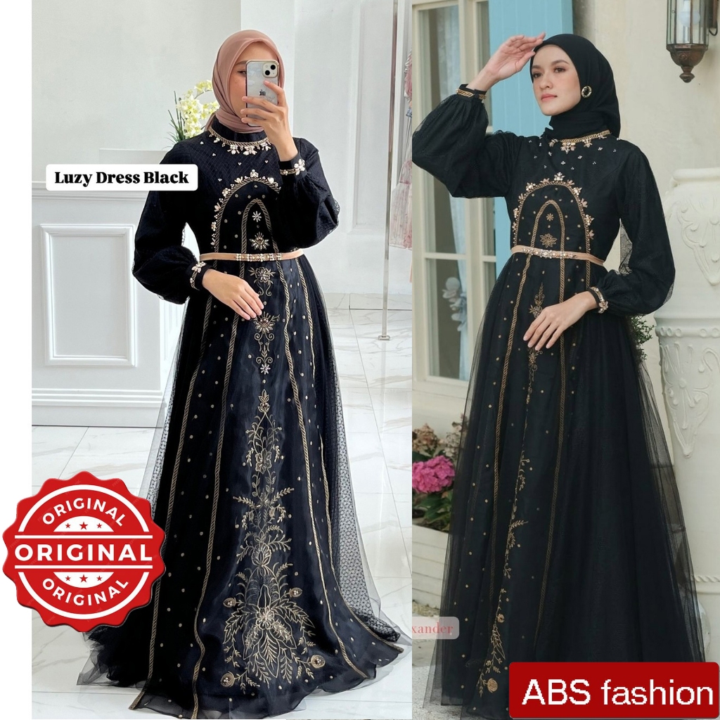 SANIC ALEXANDER Luzi Dress, Busana pesta muslimah mewah elegan, Dress Sanic Alexander original