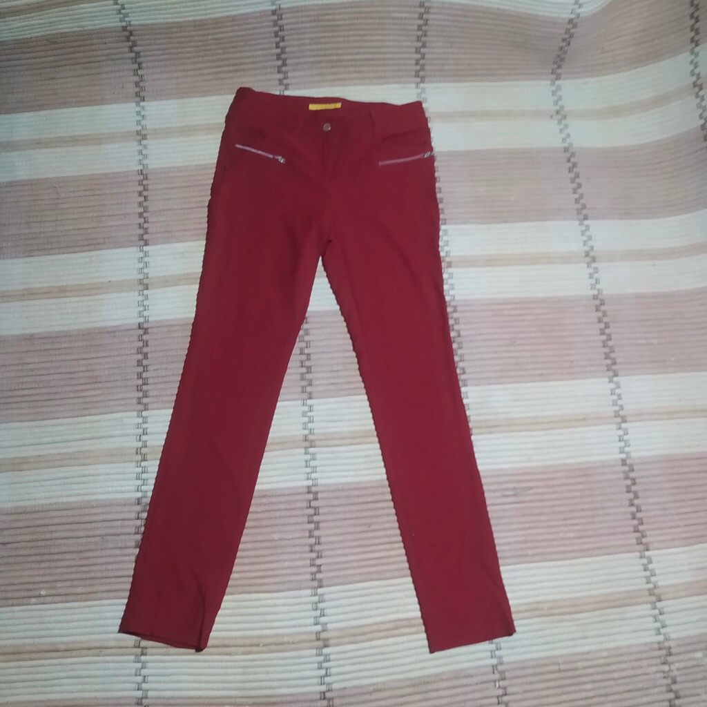 Celana Panjang LOUIS CASTEL GOLF Maroon  Olahraga Original Second Preloved