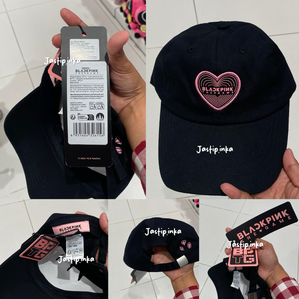 Miniso x Blackpink - Cap blackpink atau topi hitam blackpink original miniso