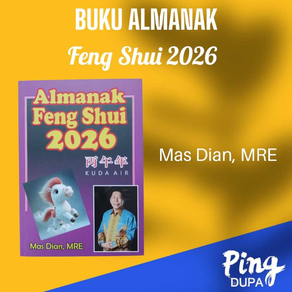 Buku Almanak Feng Shui Tahun Kuda 2026 Oleh Mas Dian MRE