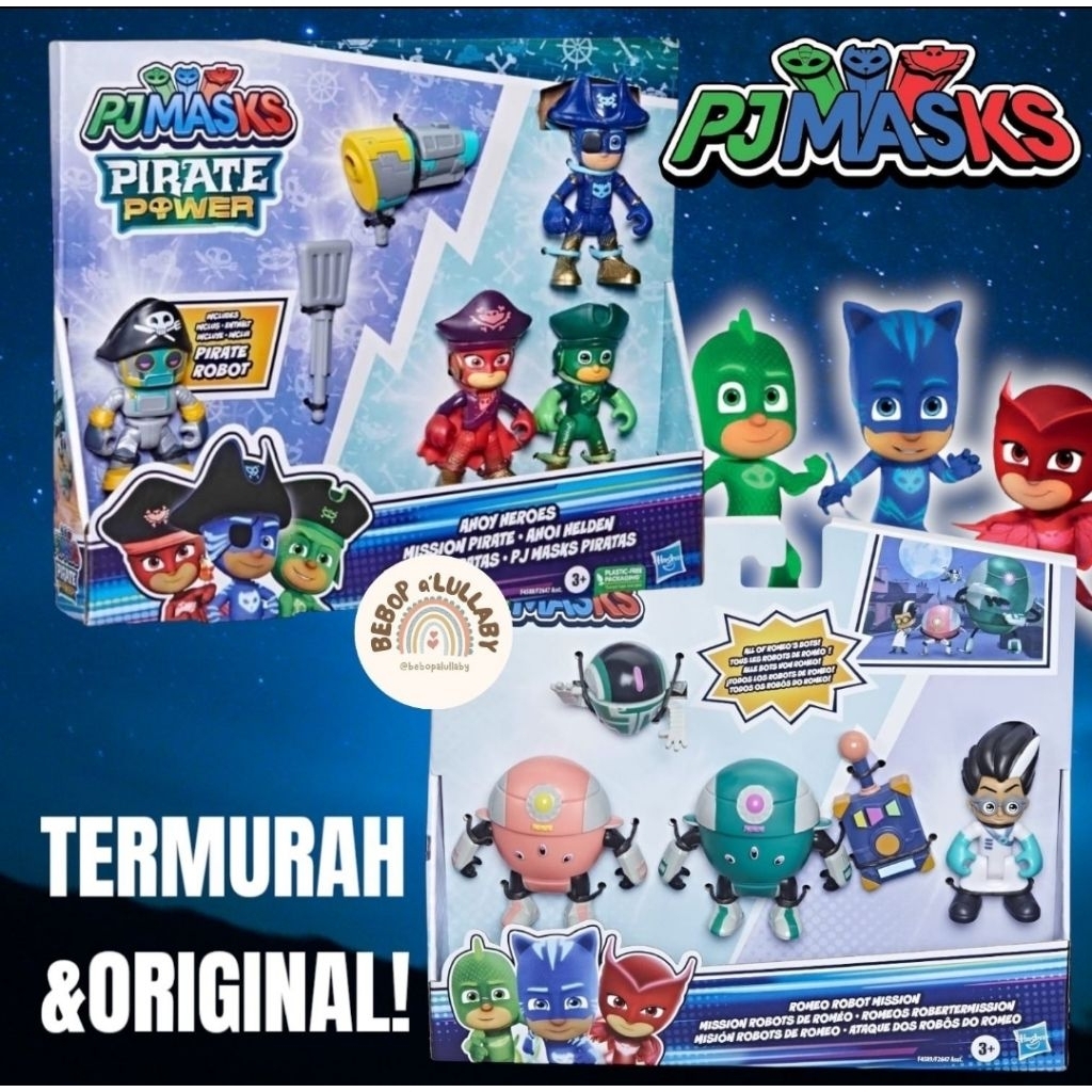 [TERMURAH] PJ MASKS ORIGINAL CATBOYS LUNA GIRL BATTLE RACERS GEKKO OWLETTE ROMEO CAT BOY PJ MASK ROB
