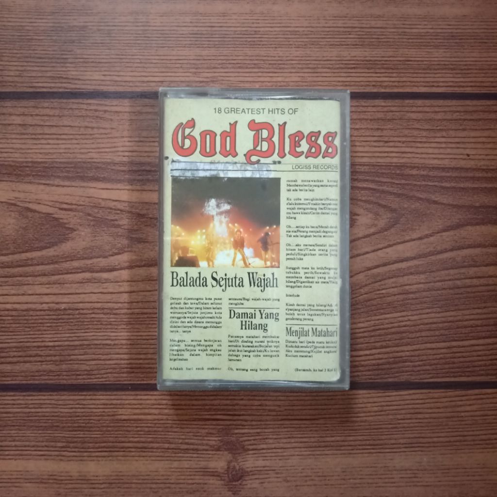 Kaset GOD BLESS 18 Greatest Hits Of