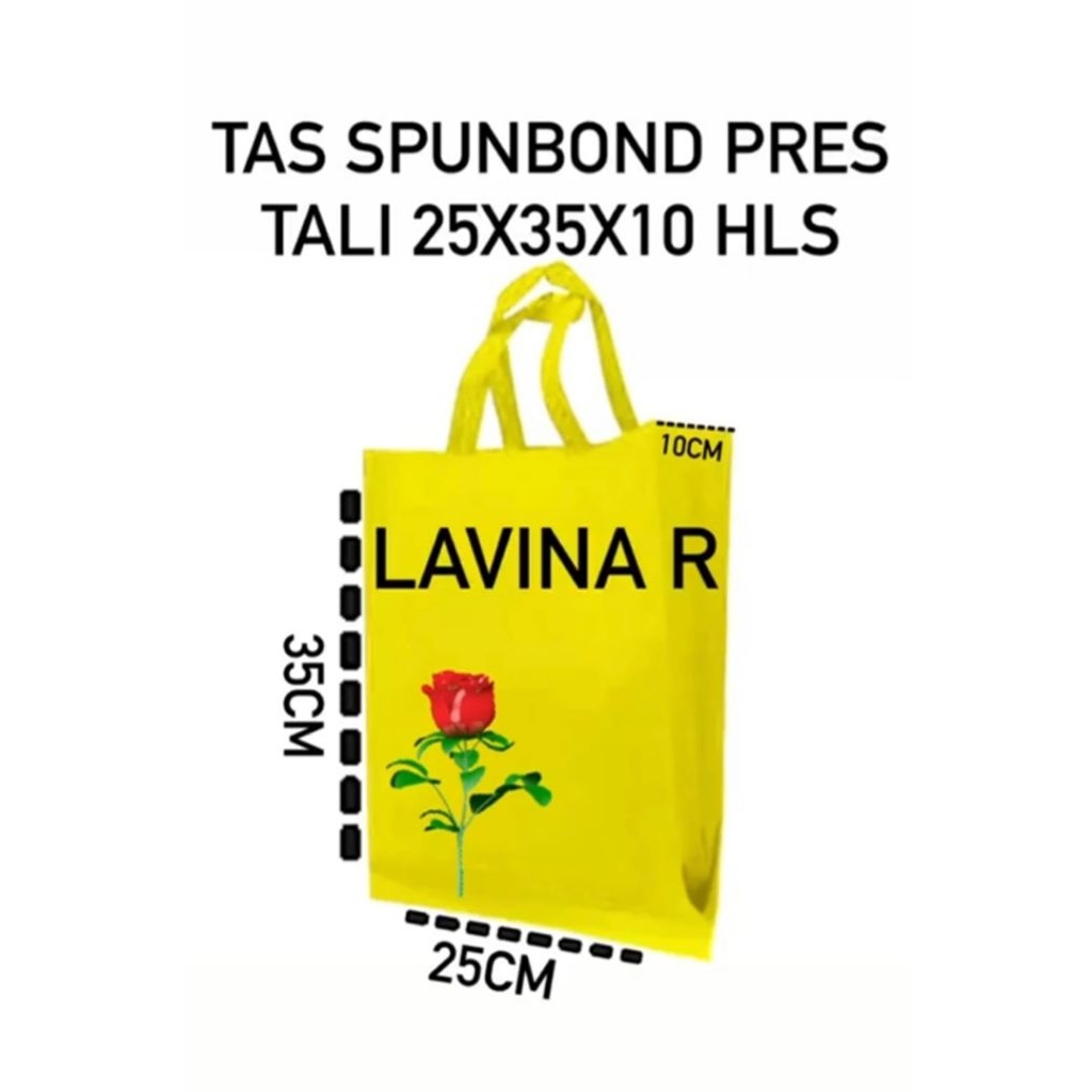tas spunbond murah ukuran 25x35x10 hls/ tas kado terbaik