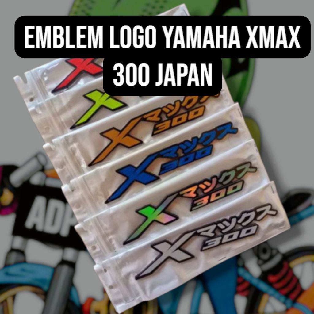 Emblem Logo Xmax 300 emblem logo Xmax japan Timbul 3D tebal 2ml set Kanan kiri
