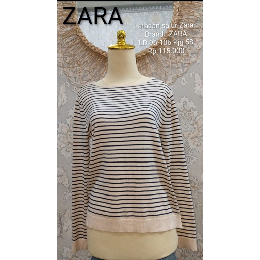 atasan rajut wanita ZARA