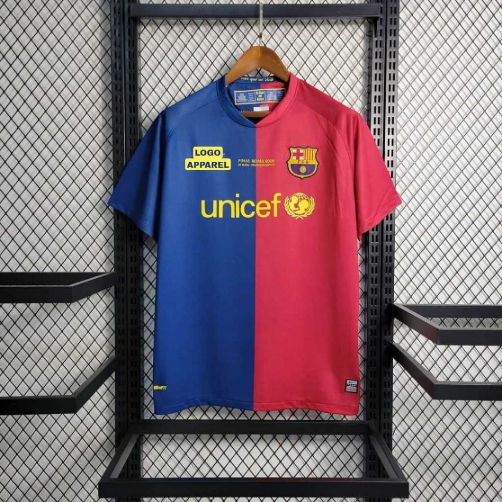 Jersey Bola Retro Barcelona Home 2008/2009 JERSEY VINTAGE IMPORT