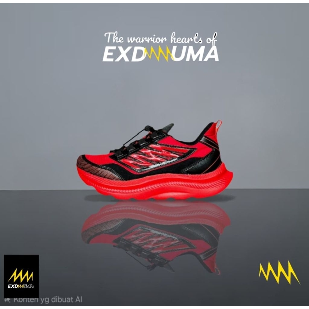 SEPATU EXDUMA REED FERRARI/SEPATU WARNA MERAH