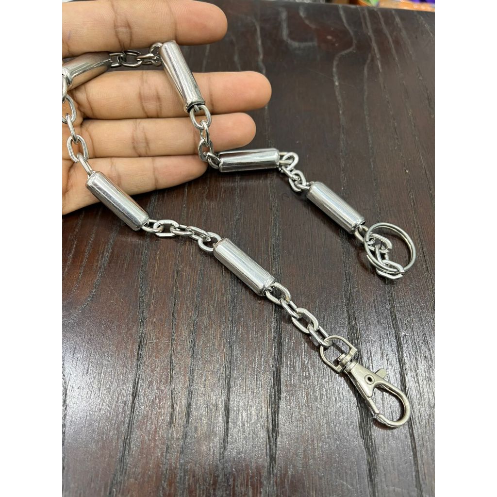 Rantai Celana Skena Pria Titanium Model Nickles Panjang 45cm Anti Karat Stainless Steel