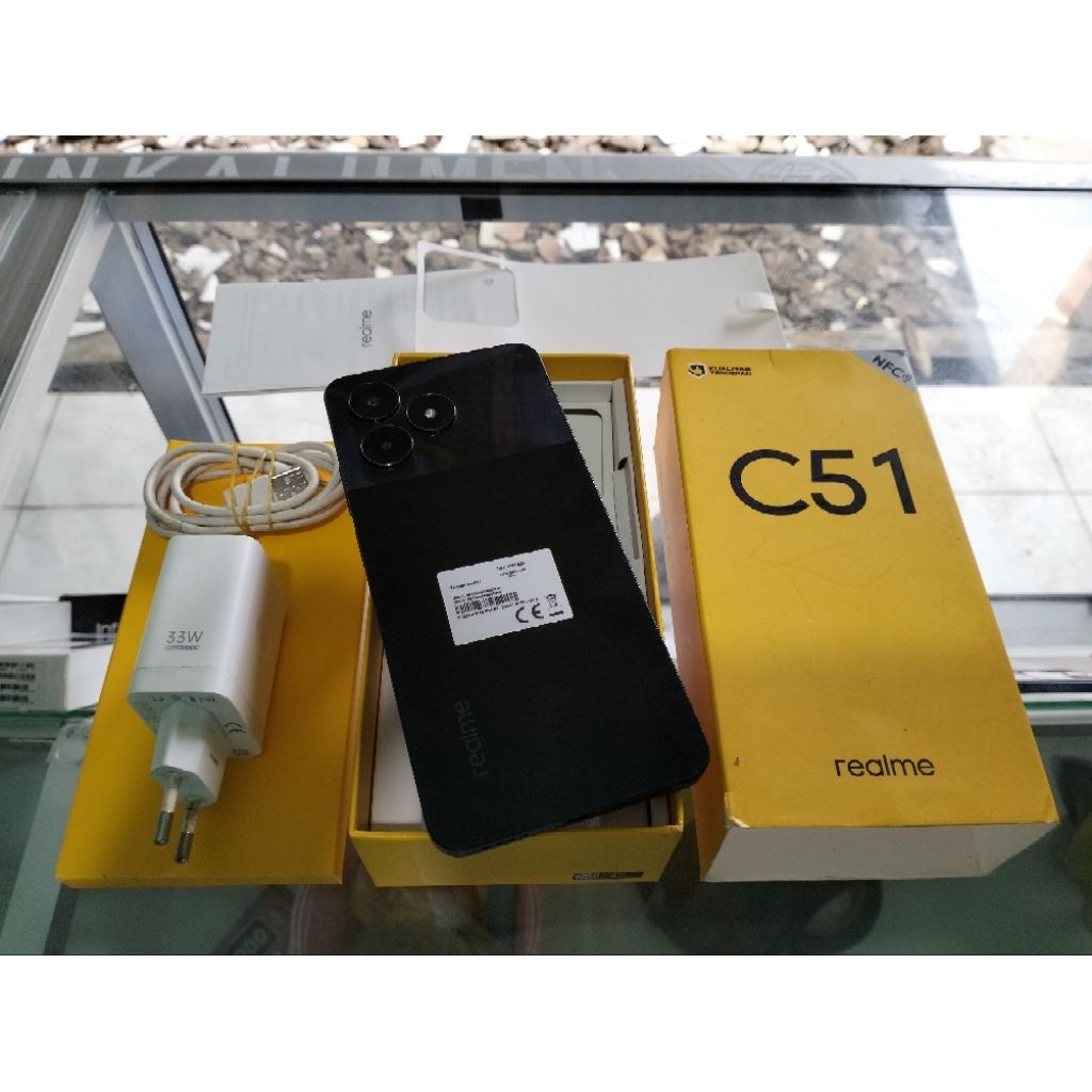 HP SECOND REALME C51 RAM 4+4/64GB FULLSET NOMINUS