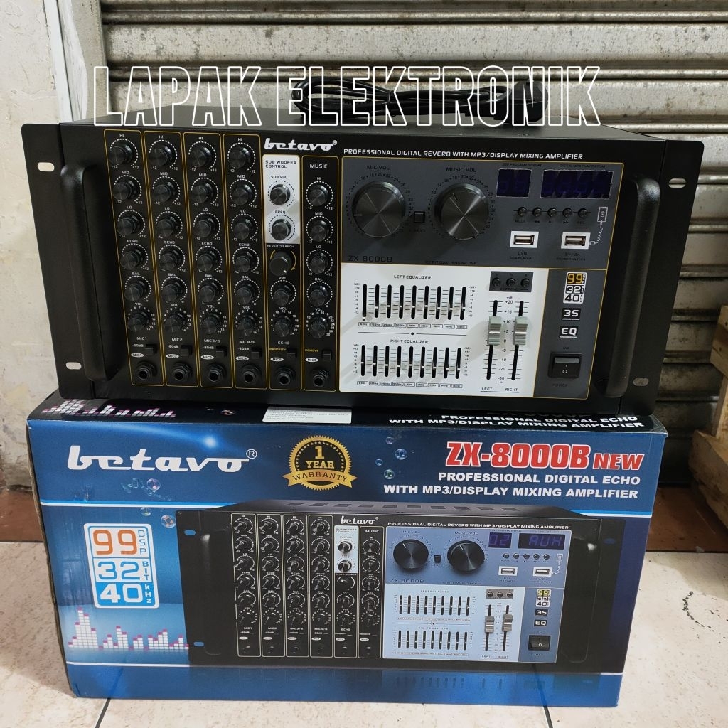 Power Amplifier Betavo ZX8000B Original Betavo ZX 8000B Bluetooth | LAPAK ELEKTRONIK