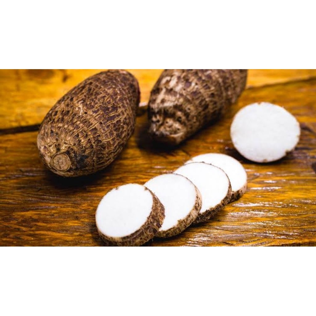 Fresh Mbote / Enthek / Ubi Talas 1kg / Mbote Enthik Talas 1kg Segar Dan Pulen Umbi Talas Gajah Kimpu